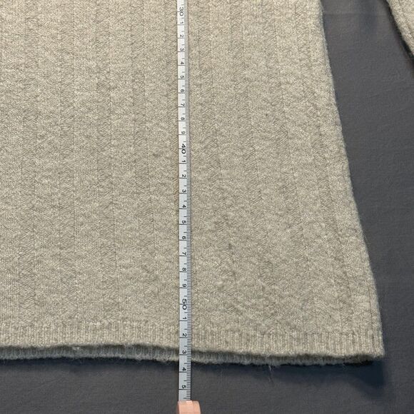 Madewell Sweater Womens XS White Mock Neck Ribbed Knit Long Sleeve Pullover - Picture 11 of 11